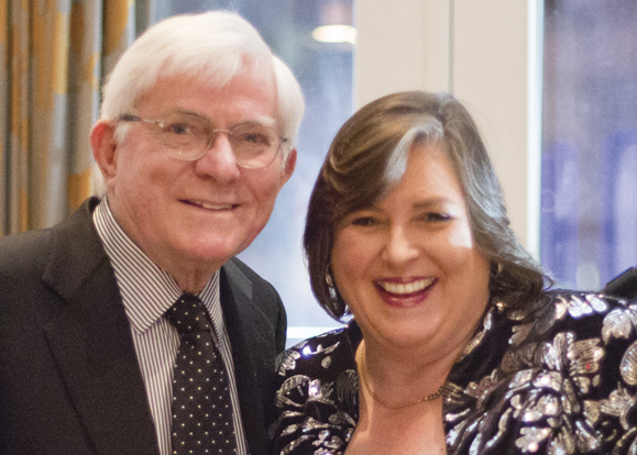 Talk show legend Phil Donahue presented Joanie Madden with the O'Neill Lifetime Achievement Award.