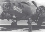 Patrick O'Neill's favorite plane, a B-17, and his favorite rank, captain, 1944.
