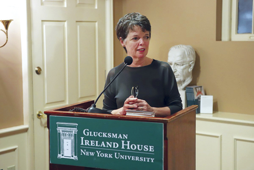 <em>Alice McDermott speaking at G.I.H.</em>