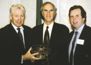 San Francisco: Kingsley Aikins, director, The American Ireland Fund; Tom McEnery, former mayor of San Jose; and Irish America publisher, Niall O'Dowd.