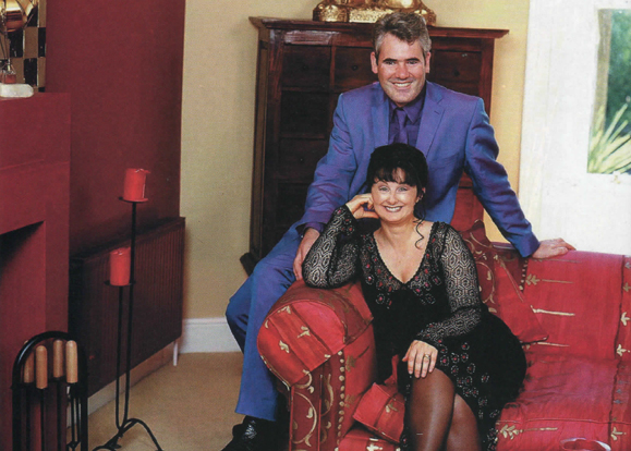 Marian Keyes and her husband Tony Baines at home in Dublin.