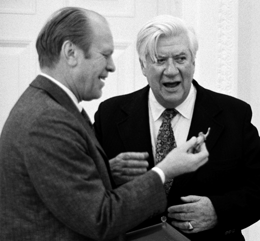 Thomas Phillip "Tip" O'Neill, Jr. with President Ford.