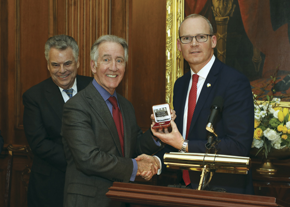 Tánaiste Simon Coveney meeting with former congressman Peter King (R-NY) and Congressman Richie Neal (D-MA) in Washington, D.C.