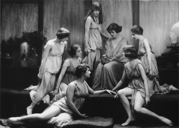 Isadora with her dancers, The Isadorables.