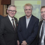 L-R: Rob Donelson, Executive Director of Development and Alumni Relations UCC; Prof. Patrick O'Shea, President of UCC; Prof. Kevin Kenny, Director of Glucksman Ireland House NYU; and Ciarán Madden, Ireland's Consul General to New York.