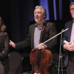 Bríd Brennan, Adrian Dunbar, and Neil Martin at “In New Light; An Occasion To Mark What Would Have Been Seamus Heaney’s 80th Birthday.”