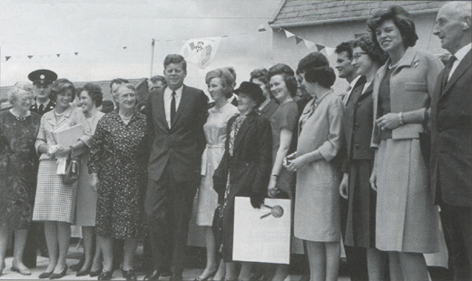 JFK and family members in Ireland in June 1963.