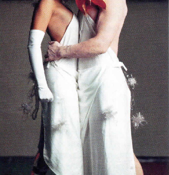 Aimee Mullins and Matthew Barney in The Cremaster Cycle.