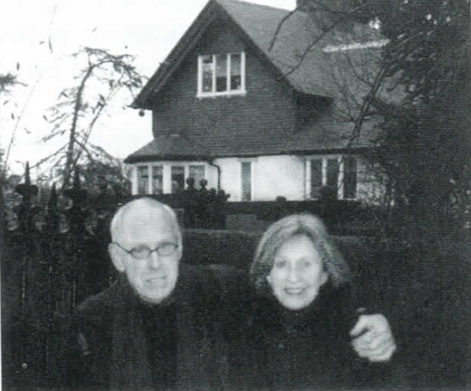 <em>Barney Rosset and Astrid Myers at Foxrock, Beckett's birthplace.</em>