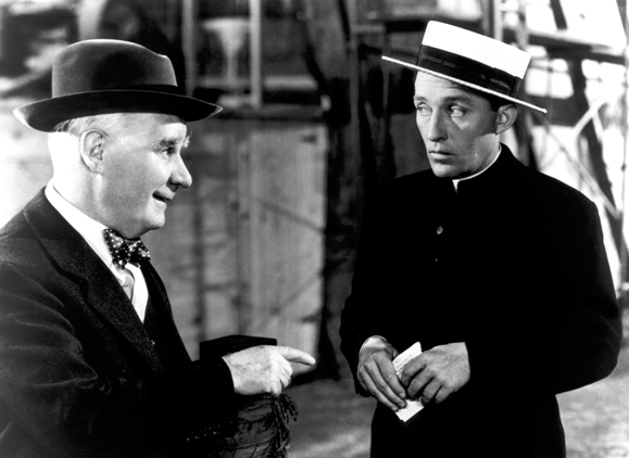 <em>Bing Crosby with Henry Travers in <strong>The Bells of St. Mary's</strong>.</em>