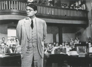 Gregory Peck in his Oscar winning role as Atticus Finch in To Kill a Mockingbird.