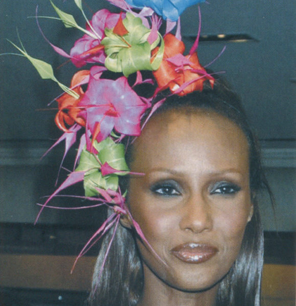 Iman in Treacy hat