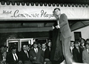 JFK’s campaign stop at the Concourse Plaza Hotel. (Photo: The Bronx County Historical  Society Collections)