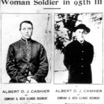 Photographs of Albert D.J. Cashier taken in 1864 (left) and in 1913 (right) from They Fought Like Demons: Women soldiers in the American Civil War.