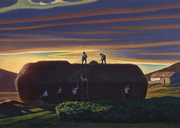 "Dan Ward's Stack" by Rockwell Kent. Courtesy of the Hermitage Museum, St. Petersburg, Russia.