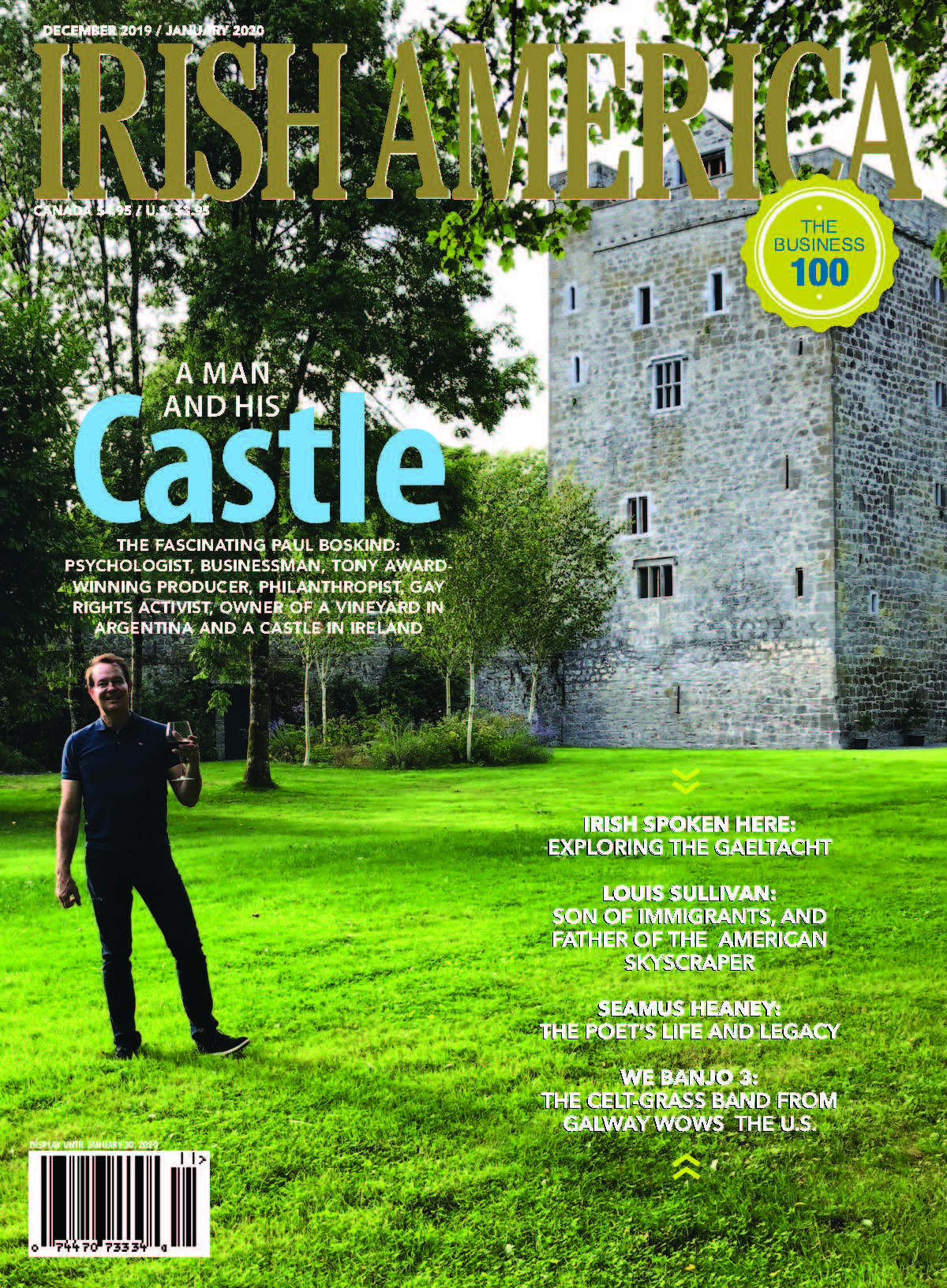 Irish America Dec/Jan 2020 featuring Paul Boskind