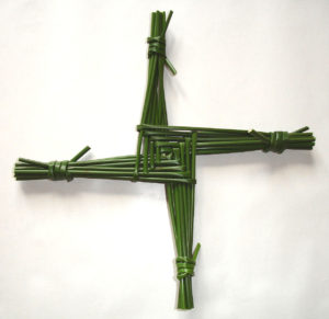 A traditional St. Brigid's cross