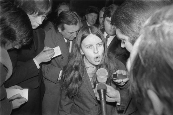 This was taken on Feb. 02, 1972 after Devlin punched Home Secretary Reginald Maudling in the face. The reporter was asking her if she has been “unladylike.” She answered with a question: “The woman who was shot in the back yesterday, was she being unladylike?” Photo: Courtesy of Photofest 