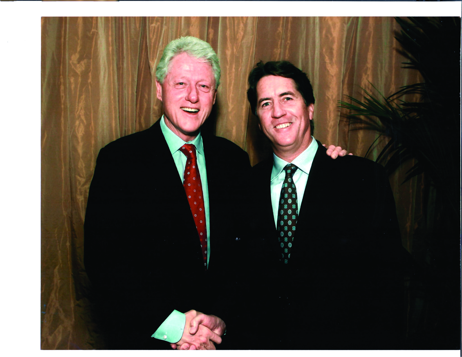 President Clinton with Candaele, with whom he talked about the Good Friday Agreement several times after he left the Presidency.