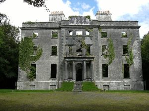 The ruins of Moore Hall, the estate of George Moore's family in County Mayo.