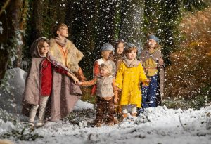 Pictured are the Viking Elves of Waterford ‘Huldufólk’ Leo and Charli McNicholas (age 9 and 7), Jonah Brennan age 5, Hugh and Jeff Cowman (age 5 and 2) and twins Sophie and Chloe Drea age 7. Photo Patrick Browne.