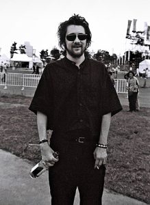 Shane McGowan of The Pogues at WOMAD festival, Yokohama, Kanagawa, Japan, 30 August 1991. Photo: Masao Nakagami