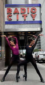 Caitlin and Courtney Sullivan outside of Radio City Music Hall. Photo: instagram.com/thesullivan_twins