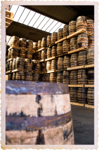 The casks collected from six continents are used for distilling Lost Irish Whiskey. Photo: Lost Irish Whiskey