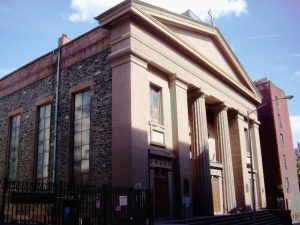 St. James' Roman Catholic Church in the Two Bridges neighborhood of Lower Manhattan. Photo: Wikipedia