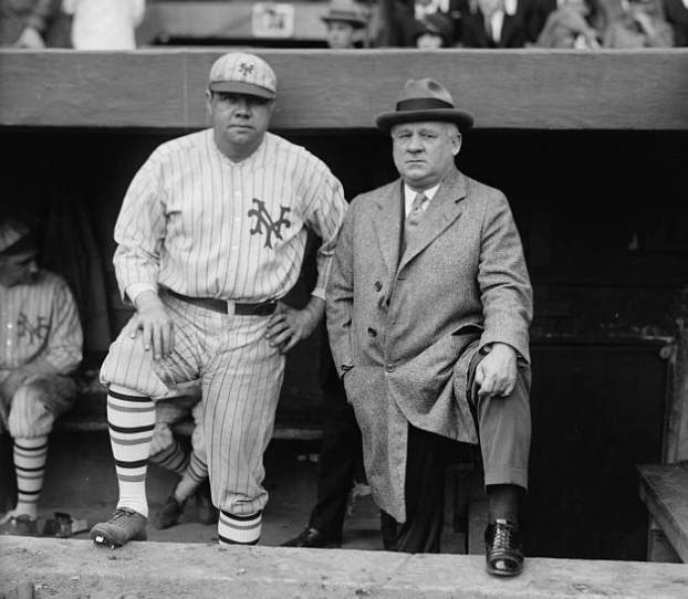 Babe Ruth and John McGraw