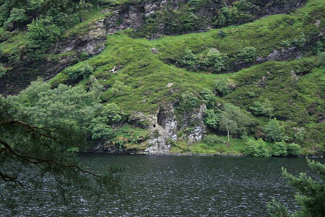 St. Kevin's Bed, Glendalough, Ireland. Photo: Wikipedia